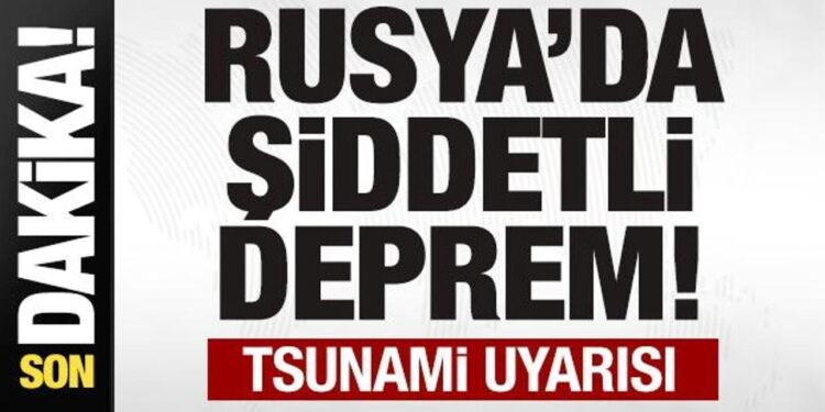 Son dakika: Rusya’da 7,4 büyüklüğünde deprem! Tsunami uyarısı