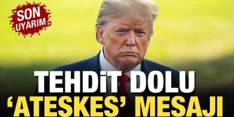 Trump’tan Gazze’ye Mesaj: Ateşkes Olmalı.