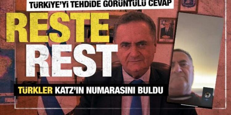 Türkler, İsrail Savunma Bakanı Katz’ı görüntülü arayarak cevap verdi