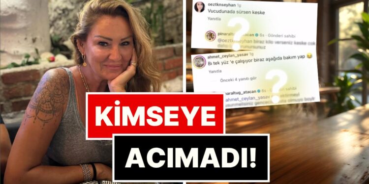 Yorumlardan Bıkan Pınar Altuğ, Çözümü Eleştirene Daha da Sert Eleştiriyle Cevap Vermekte Buldu!