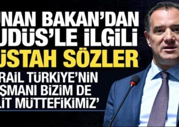Yunan bakandan küstah ‘Kudüs’ sözleri: İsrail Türkiye düşmanı, bizim kilit müttefikimiz
