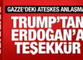 ABD Başkanı Trump, Cumhurbaşkanı Erdoğan’a teşekkür etti