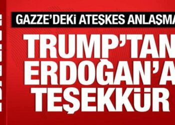 ABD Başkanı Trump, Cumhurbaşkanı Erdoğan’a teşekkür etti