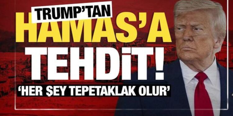 ABD Başkanı Trump’tan Hamas’a tehdit: Her şey tepetaklak olur!