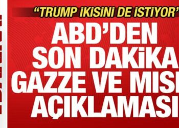 ABD’den son dakika Gazze ve Mısır açıklaması! “Trump ikisini de istiyor”