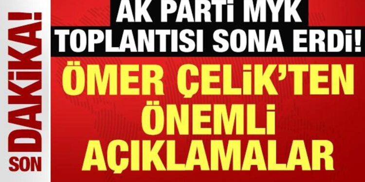 AK Parti Sözcüsü Çelik: Cumhurbaşkanımızın yeni anayasa mesajı net