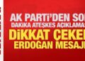 AK Parti’den son dakika Gazze ateşkesi mesajı!