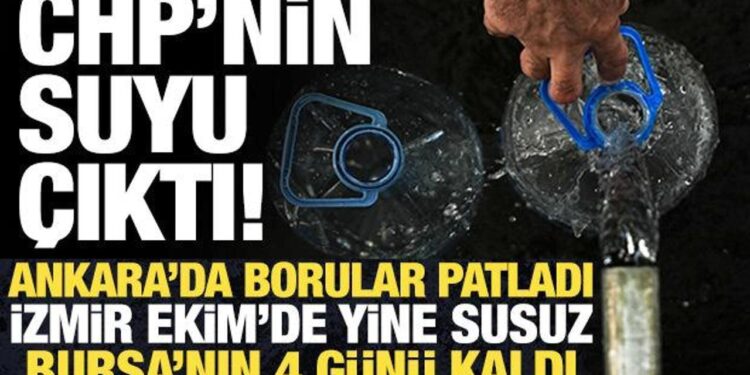 Ankara, İzmir, Bursa’da susuzluk sorunu bitmiyor! Vatandaşlar isyan etti…