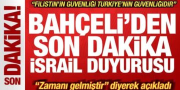 Bahçeli’den son dakika İsrail açıklaması! ‘Zamanı geldi’ deyip duyurdu: Askeri seçenek…