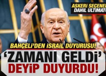 Bahçeli’den son dakika İsrail duyurusu! ‘Zamanı geldi’ deyip açıkladı: Askeri seçenek…