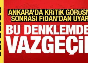 Bakan Fidan’dan SDG’ye açık uyarı: Bu denklemden vazgeçin