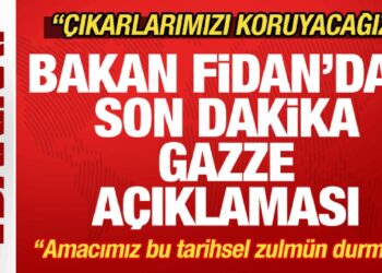 Bakan Fidan’dan son dakika açıklaması! ‘Amacımız bu tarihsel zulmün durması” deyip duyurdu