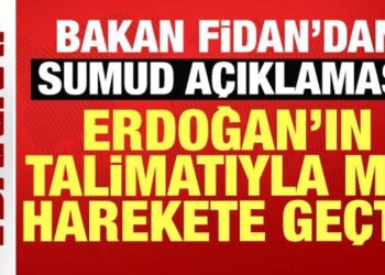 Bakan Fidan’dan Sumud açıklaması: Cumhurbaşkanımızın talimatıyla MİT harekete geçti