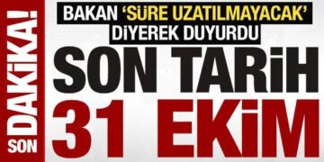 Bakanı Yerlikaya, ‘süre uzatılmayacak’ diyerek uyardı: Ehliyetler için son tarih 31 Ekim