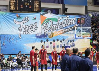 Basket maçında Gazze’ye büyük destek! Sumud Koreografisi