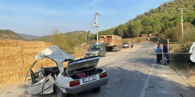 Bigadiç’te trafik kazası; 1 ölü