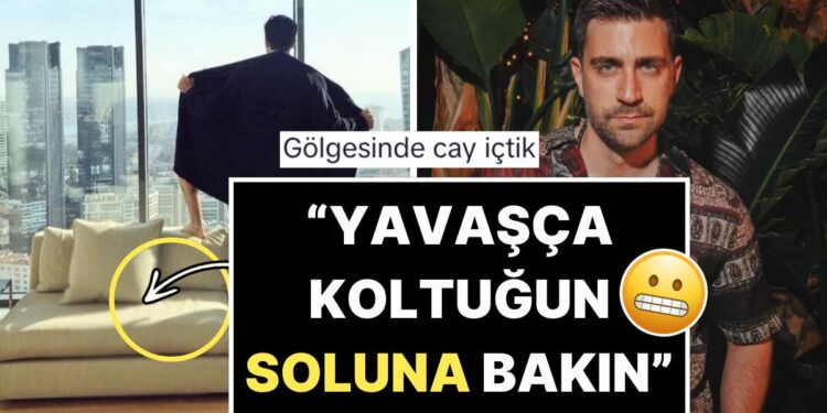 Bornozunu Açıp Rezidansının Camından Şov Yapan Çağlar Ertuğrul’un “Gölgesi” Dillere Fena Düştü