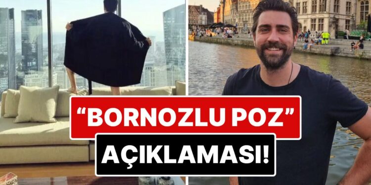 Cama Karşı Verdiği Bornozlu Pozdaki “Gölge” Detayıyla Gündem Olan Çağlar Ertuğrul’dan Açıklama Geldi!