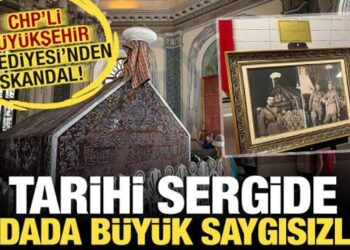 CHP’li Bursa Büyükşehir’den ecdada saygısızlık! Skandal sergi tepki çekti