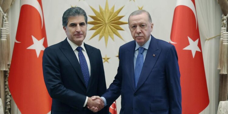 Cumhurbaşkanı Erdoğan, Barzani ile görüştü