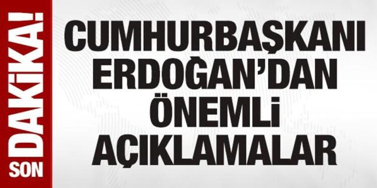 Cumhurbaşkanı Erdoğan, Demokrasi ve Özgürlükler Adası’nda konuşuyor