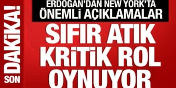 Cumhurbaşkanı Erdoğan: Sıfır atık hareketi kritik rol oynuyor!