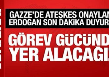 Cumhurbaşkanı Erdoğan, son dakika duyurdu: Gazze’de görev gücünde yer alacağız!
