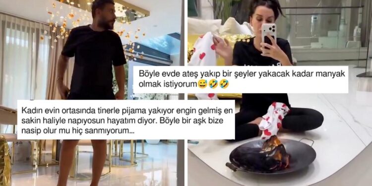 Dilan Polat Evin İçinde Pijamalarını Yakarken Eşi Engin Polat’ın Umursamaz Halleri Olay Oldu!