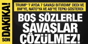 Donal Trump’tan BM’ye, NATO’ya ve AB’ye tepki: Boş sözlerle savaşlar çözülmez!