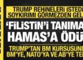 Donald Trump, Gazze’deki soykırımı görmezden geldi! Rehineleri istedi