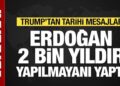 Donald Trump: Suriye’deki başarının sorumlusu Erdoğan