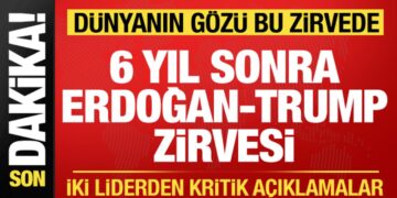 Dünyanın gözü bu zirvede! Erdoğan-Trump Beyaz Saray’da bir araya geldi