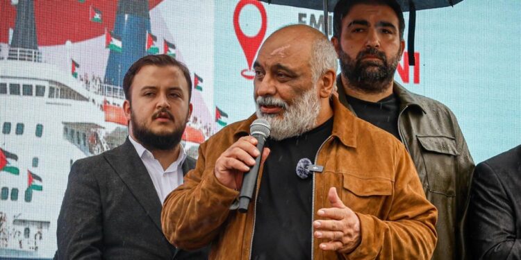 Eminönü’nde Gazze için özgürlük nöbeti