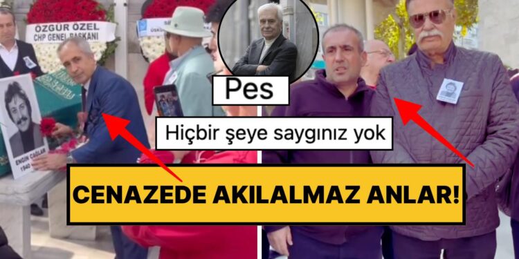 Engin Çağlar’ın Cenazesinde Tepki Çeken Anlar: Hem Tabutla Hem Nuri Alço’yla Fotoğraf Çekme Yarışına Girdiler!
