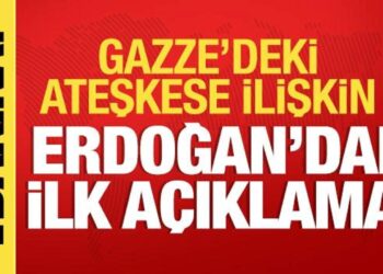 Erdoğan’dan Gazze’deki ateşkese ilişkin ilk açıklama!