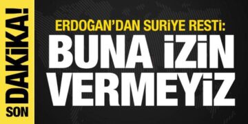 Erdoğan’dan İsrail’e Suriye resti: Buna izin vermeyiz