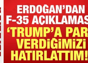 Erdoğan’dan son dakika F-35 açıklaması: Trump’a hatırlattım, takip ediyoruz!