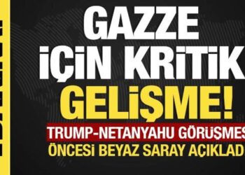 Gazze için kritik gelişme! Trump-Netanyahu görüşmesi öncesi Beyaz Saray açıkladı!