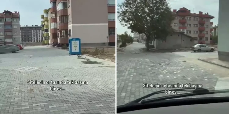 Sitenin İçindeki Tek Ev Herkesi Hayrete Düşürdü