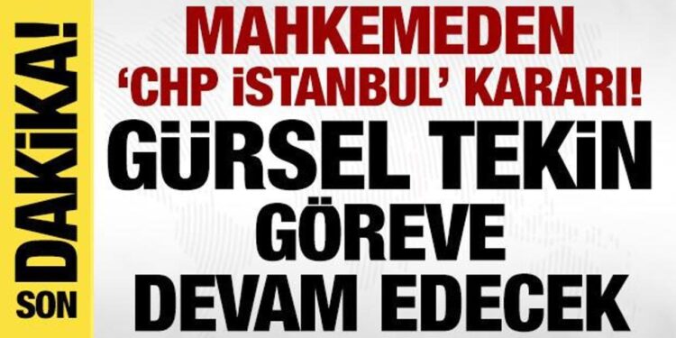 Gürsel Tekin göreve devam edecek! İtiraz reddedildi