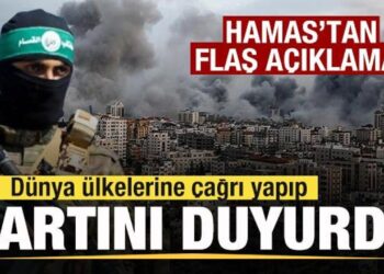 Hamas’tan son dakika açıklaması! Dünya ülkelerine çağrı yapıp şartını duyurdu