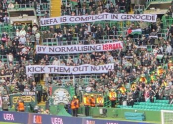 İskoçlar, Avrupa maçında UEFA’ya tepki gösterdi! “İsrail’i hemen atın”