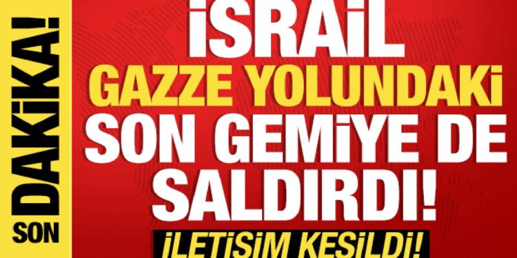 İsrail’den canlı yayında Marinette gemisine saldırı!