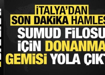 İtalya’dan son dakika kararı: Sumud Filosu için donanma gemisi yola çıktı!