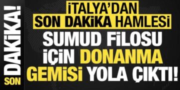 İtalya’dan son dakika kararı: Sumud Filosu için donanma gemisi yola çıktı!