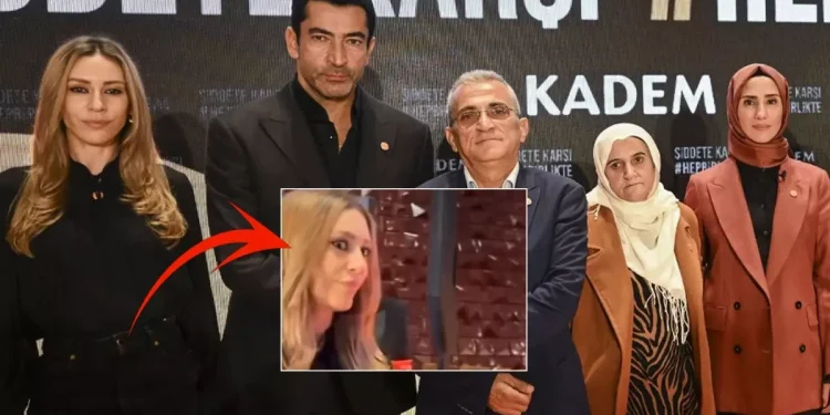KADEM etkinliğinde Sinem Kobal’ın hareketleri dikkat çekti