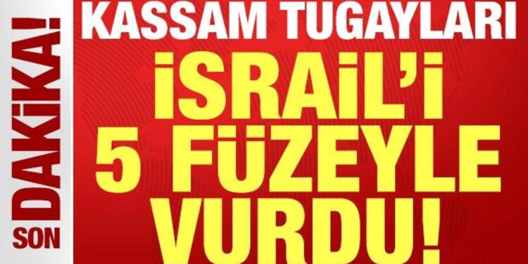 Kassam Tugayları İsrail’i 5 roketle vurdu: Aşdod Limanı hedef alındı!