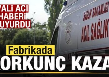 Kimya fabrikasında korkunç kaza: Vali acı haberi duyurdu