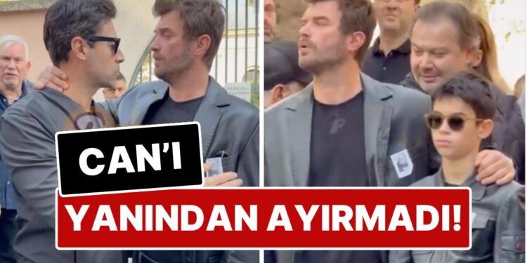 Kıvanç Kasabalı’nın Gözyaşlarına Boğulan Oğlu Can’ı Dedesinin Cenazesinde Amcası Kıvanç Tatlıtuğ Teselli Etti