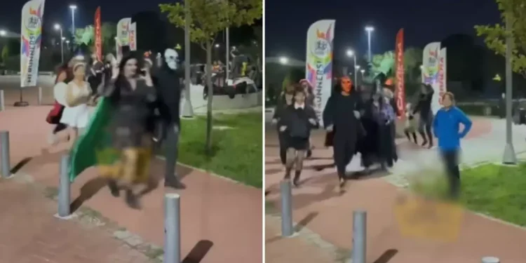 Kostümünü Giyip Parkta Koştu, Herkesi Şaşırttı